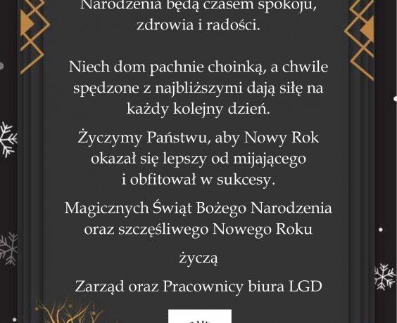 Zdrowych i spokojnych Świąt Bożego Narodzenia